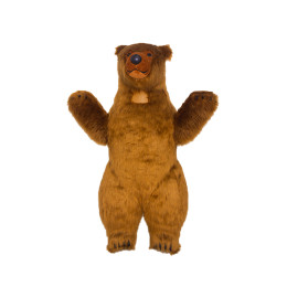 Przebranie dmuchane, kostium - Brunatny Niedźwiedź z długim futrem (mini)